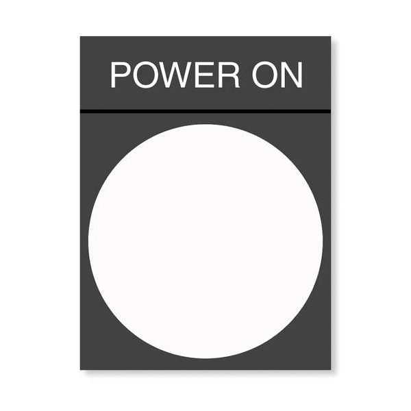 Placa de leyenda Schneider Electric, rectangular, Encendido - ZBY2326