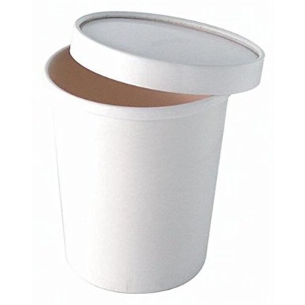 Packnwood 650 ml. White Soup Cup - 210SOUP24