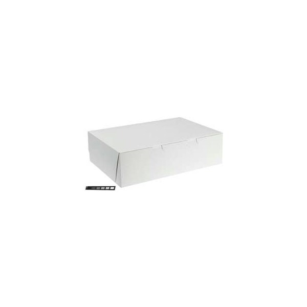 Lagasse Tuck-Top Bakery Boxes, 19w X 14d X 4h, White, 50 ct - SCH 1029
