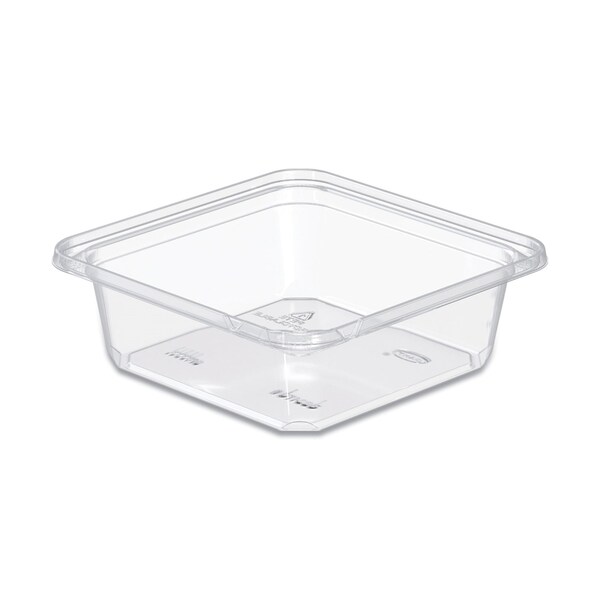 Dart TamperGuard Snack Boxes, 1-Compartment, 24 oz, 6.3 x 6.3 x 2.1, Clear, Plastic, 300PK - SB24TG1