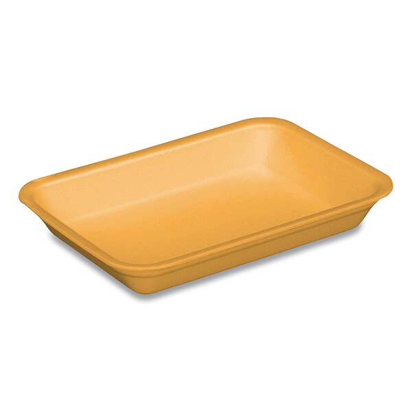 Pactiv Evergreen Supermarket Trays, No 4D, 8.63 x 6.56 x 1.27, Yellow, PK400 - 51P304D