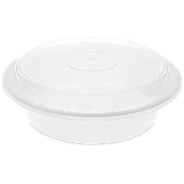 Pactiv Disp Carry-Out Ctnr, 24 oz, CLR/WH, PK150 - NC723