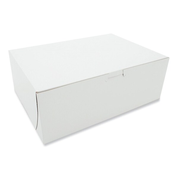Sct White One-Piece Non-Window Bakery Boxes, 11 x 8 x 4, White, Paper, 100PK - SCH 0980