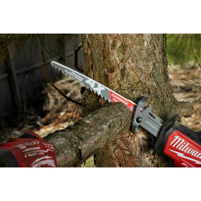 Sierra sable Milwaukee de 6 pulg. con dientes de carburo para poda de madera de 3 TPI (3 paquetes) - 48-00-5331