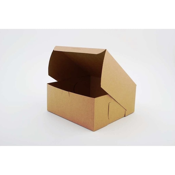 Champion Southern Non-Window Lock-Corner Bakery Box Kraft 9 in. X 9 in. X 4 in., 200PK - 0961K