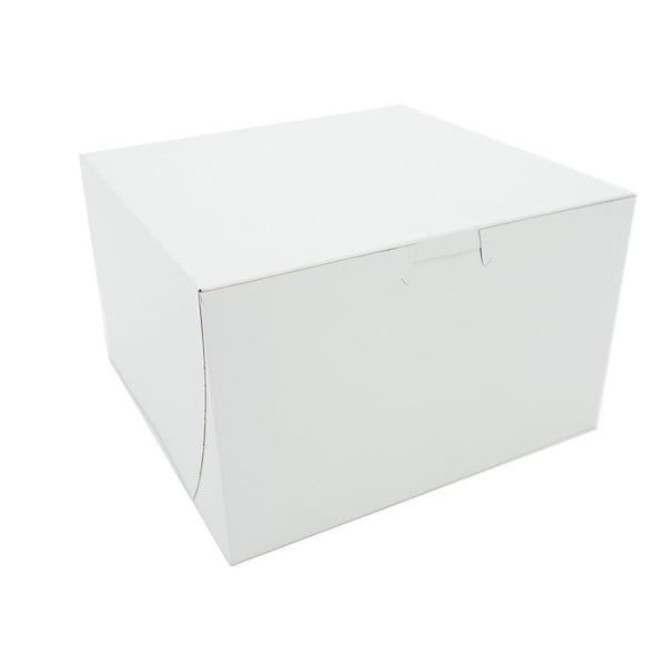 Champion 09455 Southern Non-Window Lock-Corner Bakery Box White 8 in. X 8 in. X 5 in., 100PK - 9455