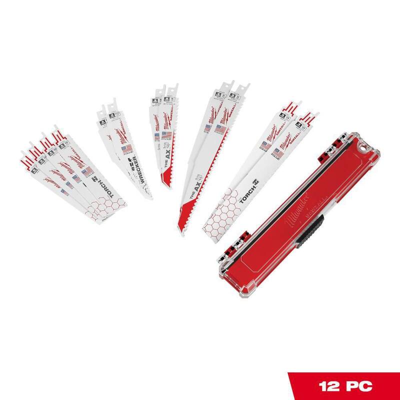 Set de hojas de sierra de vaivén para demolición de madera y metal de bi-metal de Milwaukee (12 piezas) - 49-22-1129
