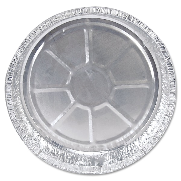 Hfa Round Aluminum Container, 48 oz, 9in. Diameter, Silver, 500PK - 204630