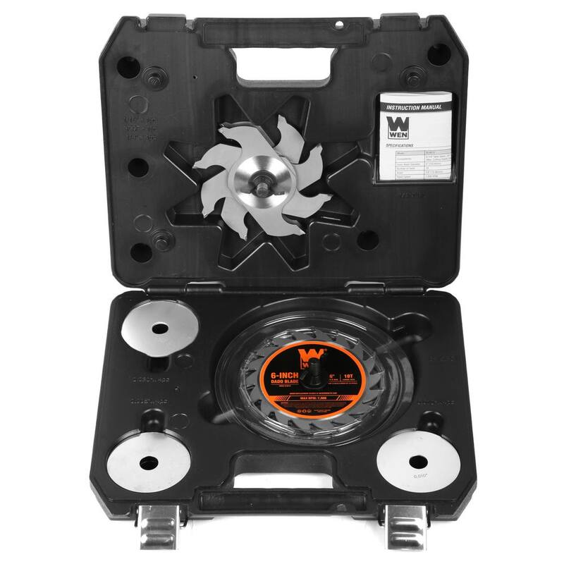 Juego de hojas de sierra apiladas de 6 pulgadas y 18 dientes de carburo para sierras de mesa de 8-1/4 y 10 pulgadas - BL067D