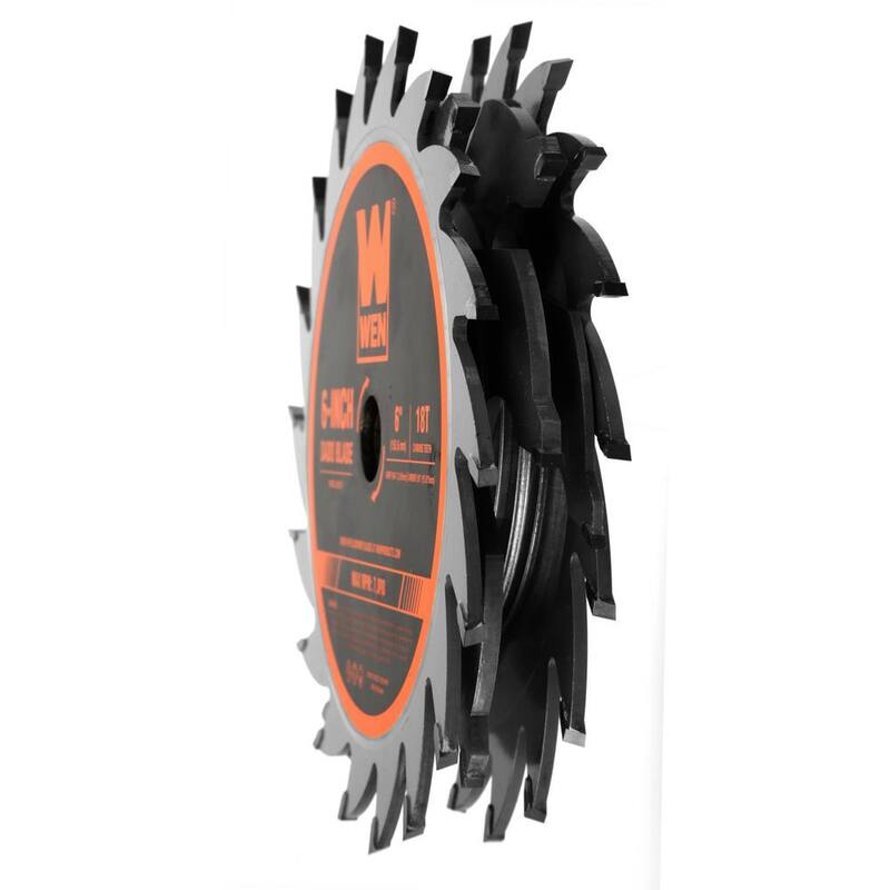 Juego de hojas de sierra apiladas de 6 pulgadas y 18 dientes de carburo para sierras de mesa de 8-1/4 y 10 pulgadas - BL067D