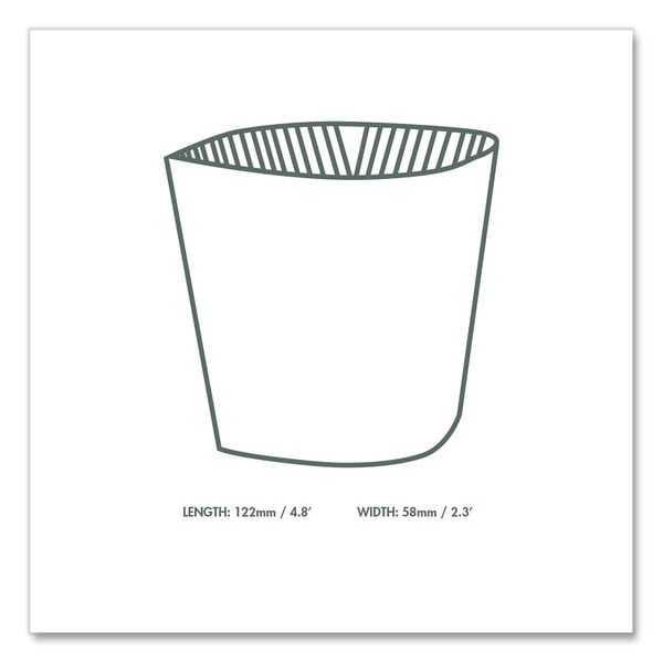 Vegware White Molded Fiber Clamshell Containers, 5.9 x 5.9 x 2.9, White, Sugarcane, PK400 - WHBRG-6 HW