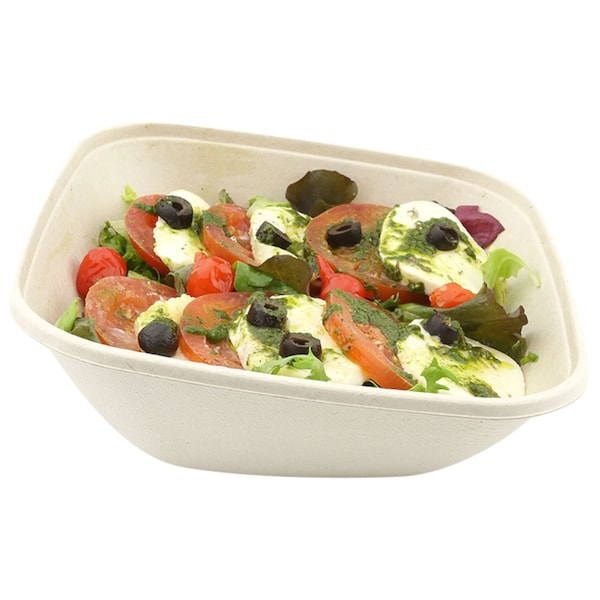 Abena Containers, To-Go, Rectangular Tray/Bowl, 25 Oz For use with No 133227 - 133226