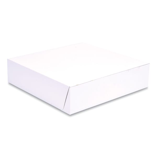 Sct White One-Piece Non-Window Bakery Boxes, 10 x 10 x 2.5, White, Paper, 250PK - 1569