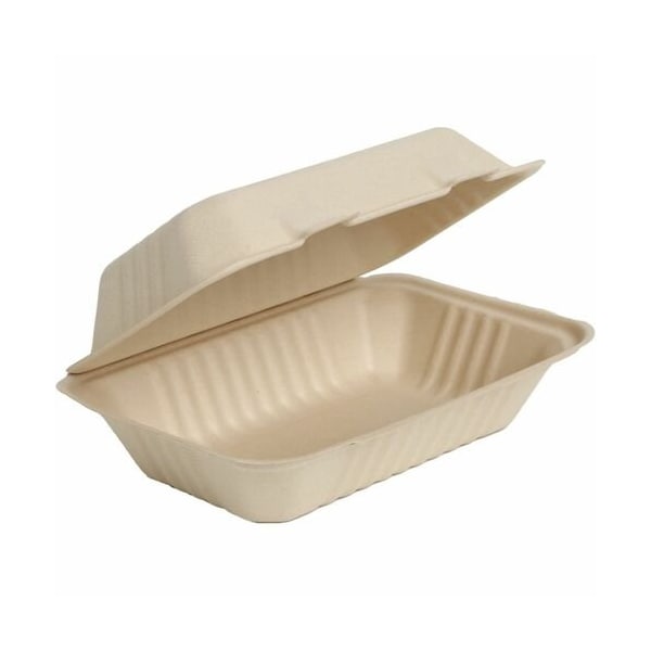 Remcoda CONTAINER, HINGED, 9X6INCH, FIBER, NAT, 250PK - RMLMFHC961C