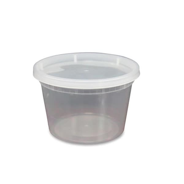Gen DELI16OZ 16 oz Deli Plastic Containers, Clear - 240PK - GENDELI16OZ