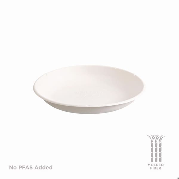 Eco-Products Vanguard Worldview Renewable and Compostable Sugarcane Take-Out Containers, 34.1 oz, White, 400PK - EP-SCR9NFA