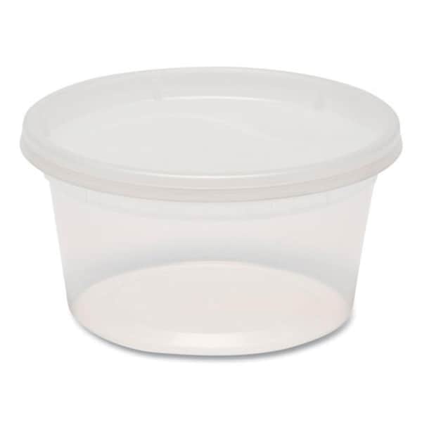 Gen DELI12OZ 12 oz Deli Plastic Containers, Clear - 240PK - GENDELI12OZ