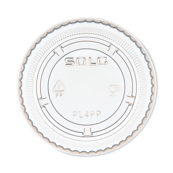 Dart Portion/Souffle Cup Lids, Fits 3.25 oz, 4 oz, 5.5 oz Portion Containers, Clear, PK2500, 2500PK - PL4PP