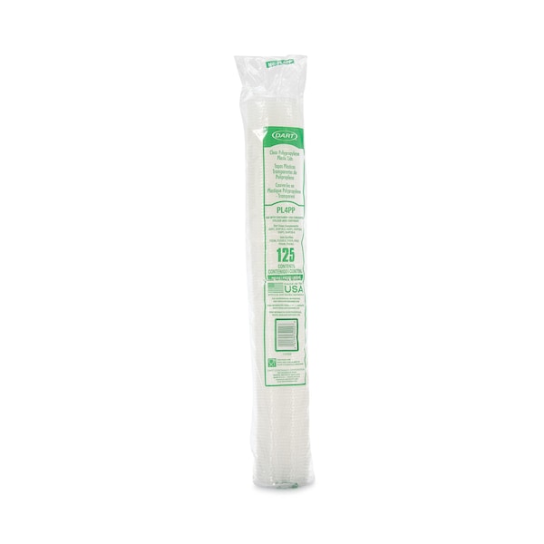 Dart Portion/Souffle Cup Lids, Fits 3.25 oz, 4 oz, 5.5 oz Portion Containers, Clear, PK2500, 2500PK - PL4PP