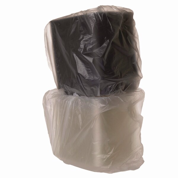 Eco-Products Recycled Content 6 in. Premium Take Out Containers, 12.5 oz, Black Base/Clear Lid, Plastic, 150PK - EP-PTOR6