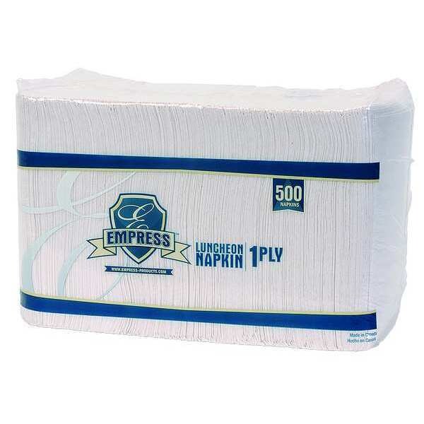 Empress Napkin1/4Fold, 11x12.75in, 1Ply, 500ct, PK12 - LN125001
