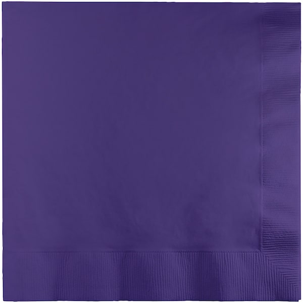Touch Of Color Purple Napkins 3 ply, 6.5", 500PK - 58115B