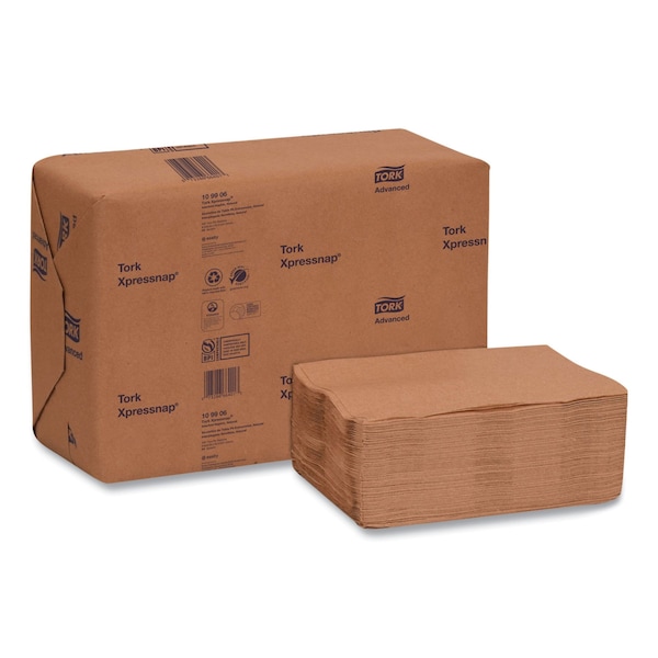 Tork Xpressnap Interfold Dispenser Napkins, 2-Ply, 6.5 x 8.5, Natural, 6000PK - 109906