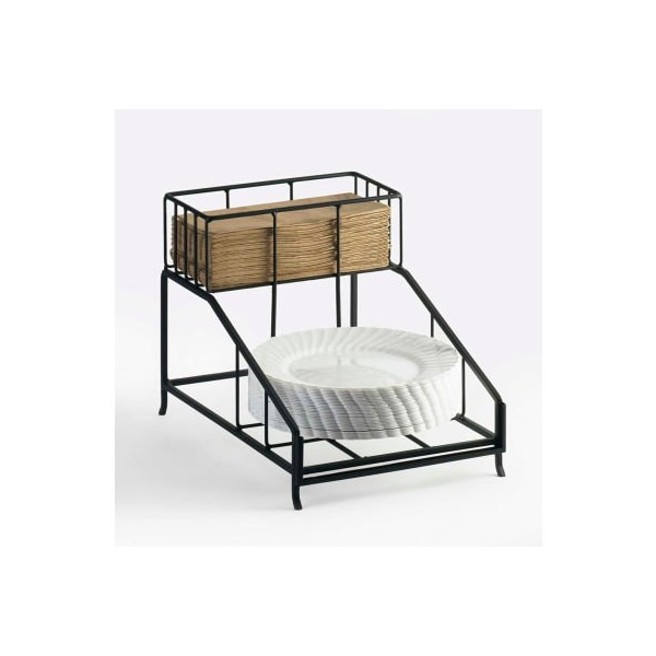 Cal Mil Plastics Cal-Mil 1455 Iron Napkin and Plate Display 9-1/2"W x 14"D x 10"H - 1455