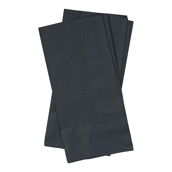 Lapaco Lapaco 2 Ply Black Dinner Napkin, PK1000 - 511-113