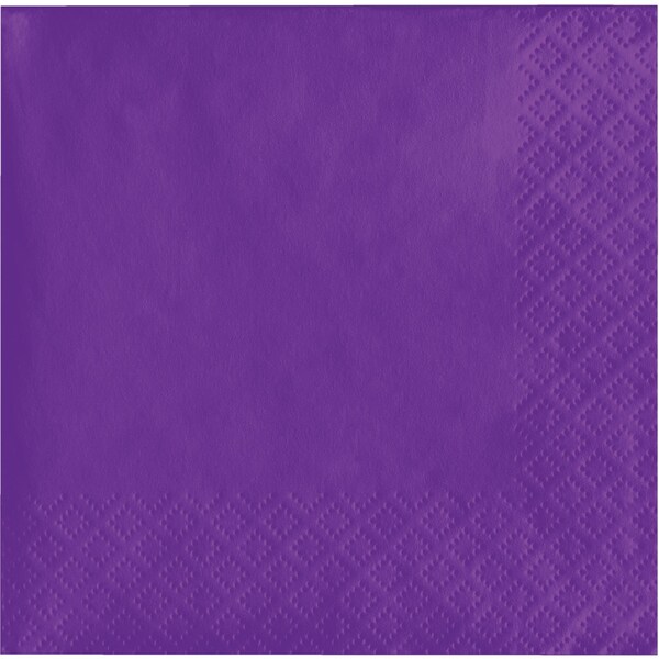 Touch Of Color Amethyst Purple Beverage Napkins, 5"x5", 500PK - 318923