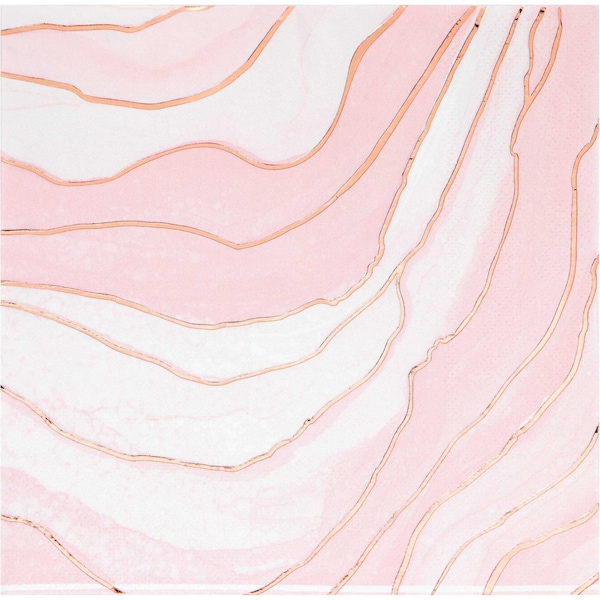 Creative Converting Rose All Day Geode Napkins, 6.5, 192PK - 340160