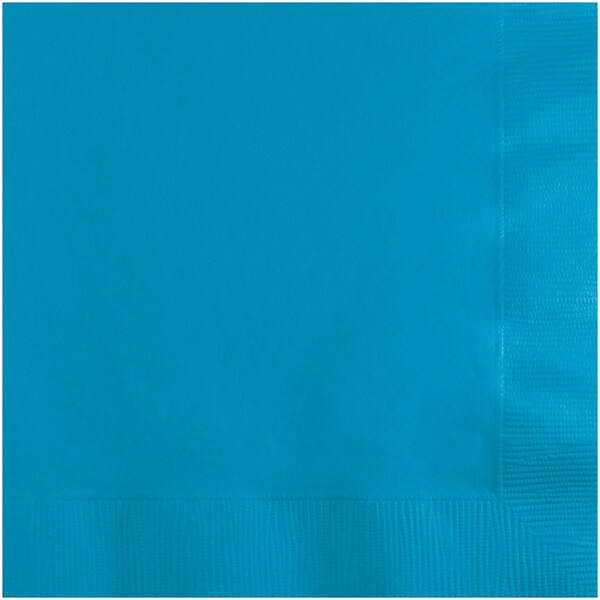 Touch Of Color Turquoise Blue Beverage Napkins 3 ply, 5"x5", 500PK - 573131B
