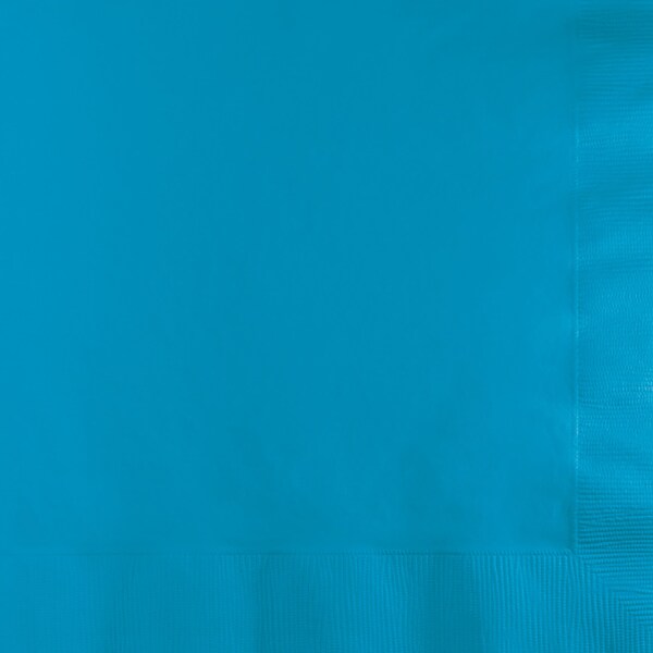 Touch Of Color 6.5" x 6.5" Turquoise Blue Napkins 600 PK - 663131B