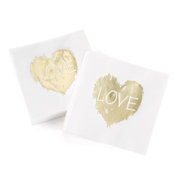 Hortense Hewitt Brush of Love Napkins, 50PK - 21552