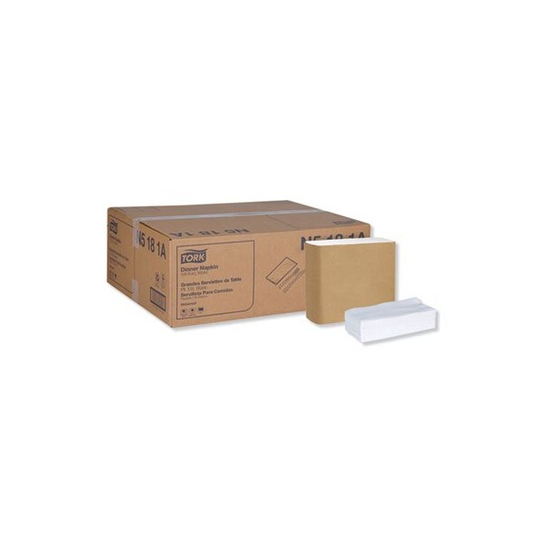 Essity Professional Hygiene N.A. Tork, UNIVERSAL DINNER NAPKINS, 1-PLY, 15in X 17in, 1/8 FOLD, WHITE, 3000PK - N5181A