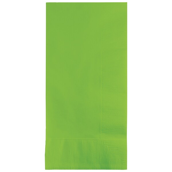 Touch Of Color 4" x 8" Fresh Lime Green Dinner Napkins 600 PK - 673123B