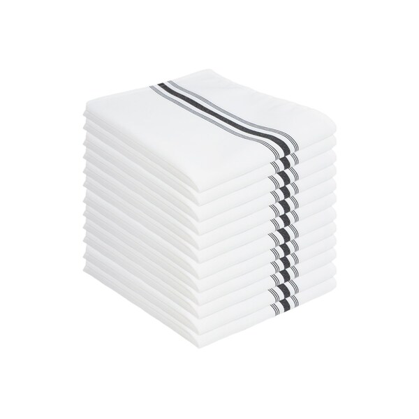Monarch Brands Bistro Napkins 0, Black, 120PK - BISTRO-BL-CS