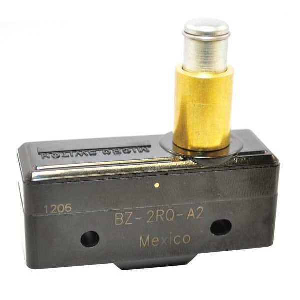 Interruptor de acción rápida miniatura Honeywell, montaje en panel, actuador de émbolo, SPDT, calificación de contacto de 15A @ 120V CA - BZ-2RQ-A2.