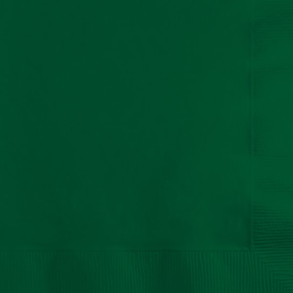 Touch Of Color Hunter Green Beverage Napkins, 5"x5", 600PK - 803124B