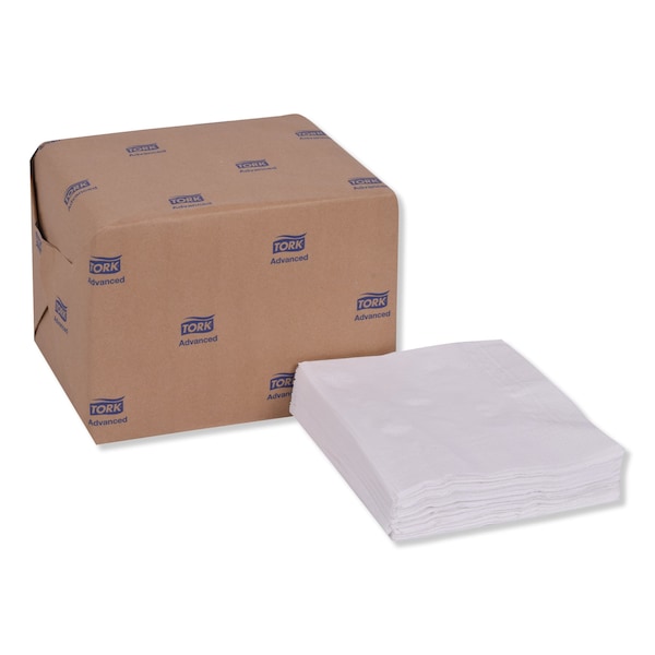 Tork Tork White Soft Dinner Napkin, 1/4 Fold 2-ply, 16.3" x 15", 8 x 375 napkins, NP5240C - NP5240C
