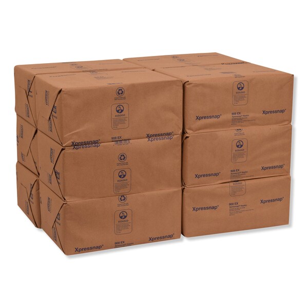 Tork Tork Xpressnap Natural Environmental Print Napkin N4, Recycled 1-ply, 8.5 x 13", 12 x 500 napkins - 908EX