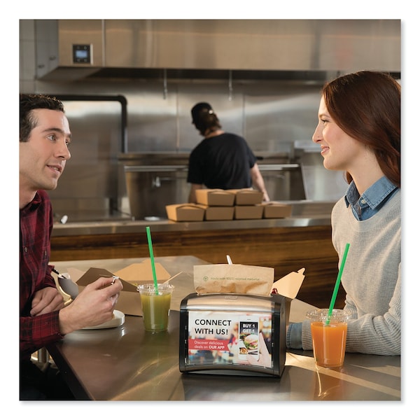 Tork Tork Xpressnap Natural Environmental Print Napkin N4, Recycled 1-ply, 8.5 x 13", 12 x 500 napkins - 908EX