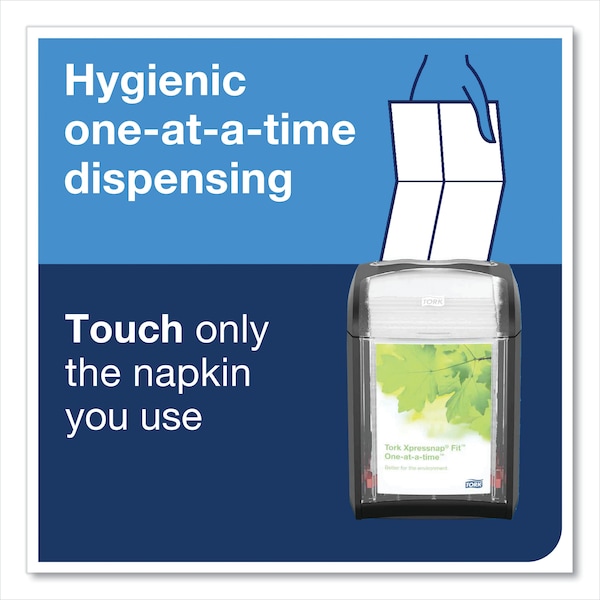 Tork Tork Xpressnap Fit Natural Dispenser Napkin N14, Compostable 2-ply, 36 packs x 120 napkins, DX806E - DX806E