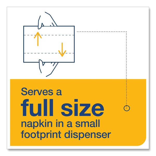 Tork Tork Xpressnap Fit Natural Dispenser Napkin N14, Compostable 2-ply, 36 packs x 120 napkins, DX806E - DX806E