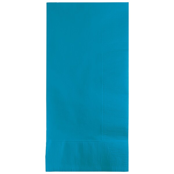 Touch Of Color 4" x 8" Turquoise Blue Dinner Napkins 600 PK - 673131B