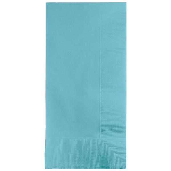 Touch Of Color 4" x 8" Pastel Blue Dinner Napkins 600 PK - 67157B