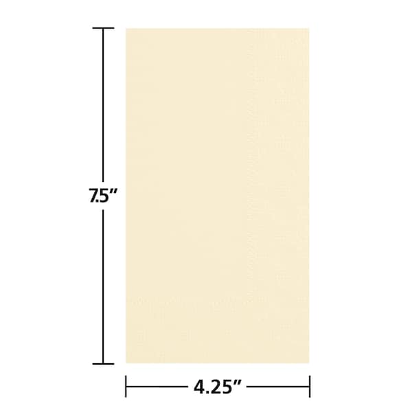 Hoffmaster 7.5" x 4.25" Regal Embossed Ivory Dinner Napkins 1000 PK - 180517