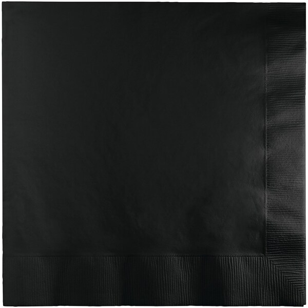 Touch Of Color Black Dinner Napkins, 8.5"x8", 250PK - 59134B