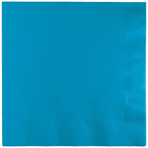 Touch Of Color Turquoise Blue Dinner Napkins 3 ply, 8.5"x8", 250PK - 593131B