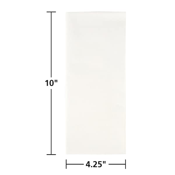 Linen-Like 10" x 4.25" Linen-Like White Dinner Napkins 300 PK - 125006